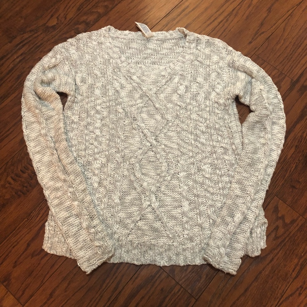 Aeropostale Gray Slouchy Sweater